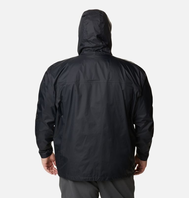 Men's Columbia Watertight II Rain Jackets Black | Plus Size CA-TA365